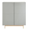 Schrank mit 2 Türen, grau